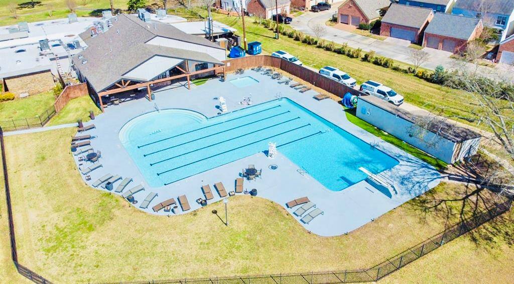 Aerial photo of the pool and outdoor dining area!Photo enhanced. Copyrighted (C)