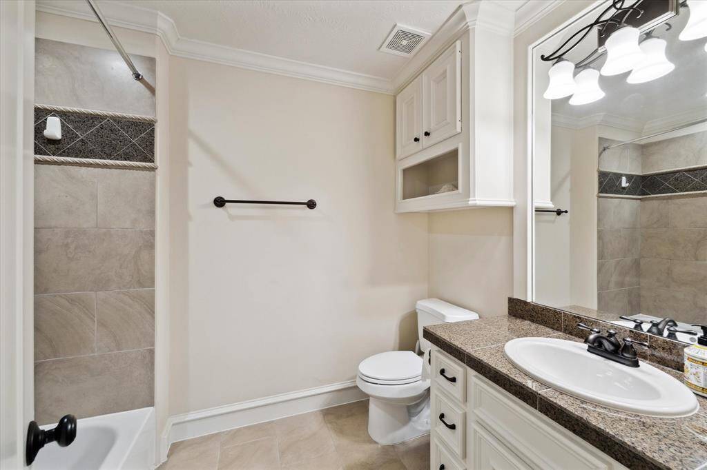 This is the ensuite bathroom for the third bedroom on the second floor