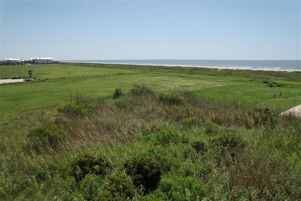 View of beach from home's porches
