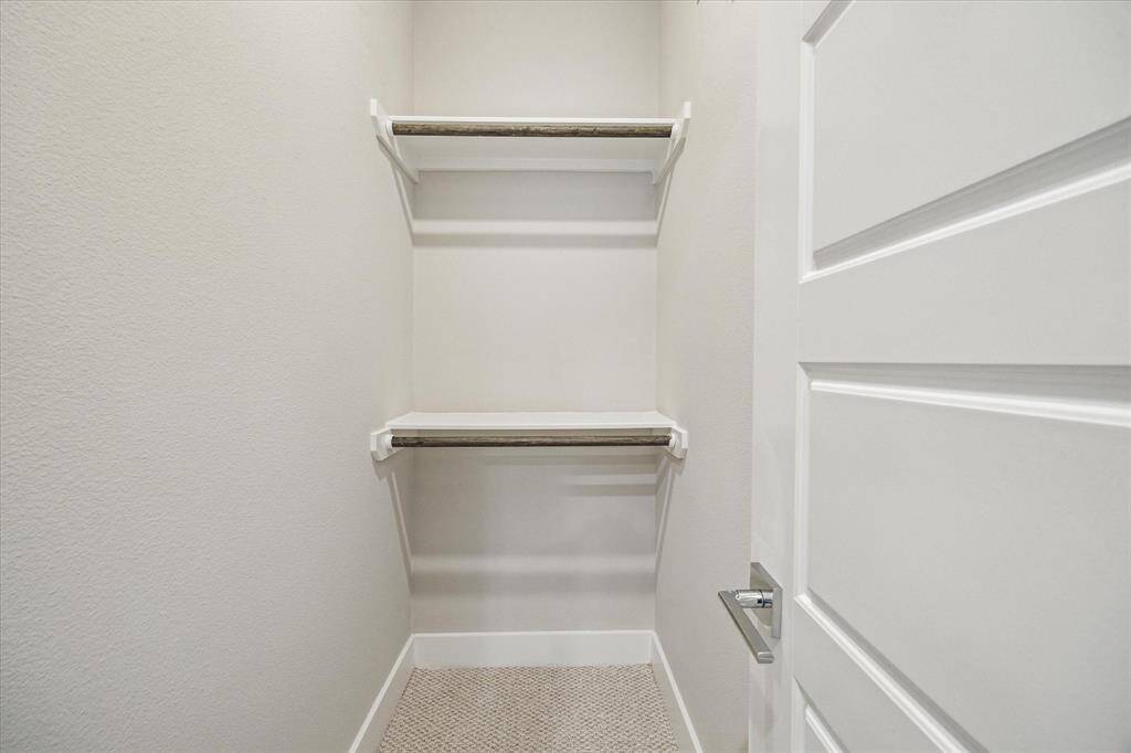Secondary closet. This home has great storage!