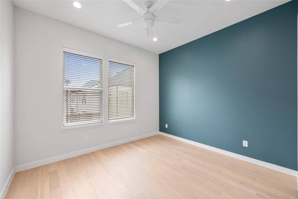Bedroom #2. Both Secondary bedrooms feature large closets.