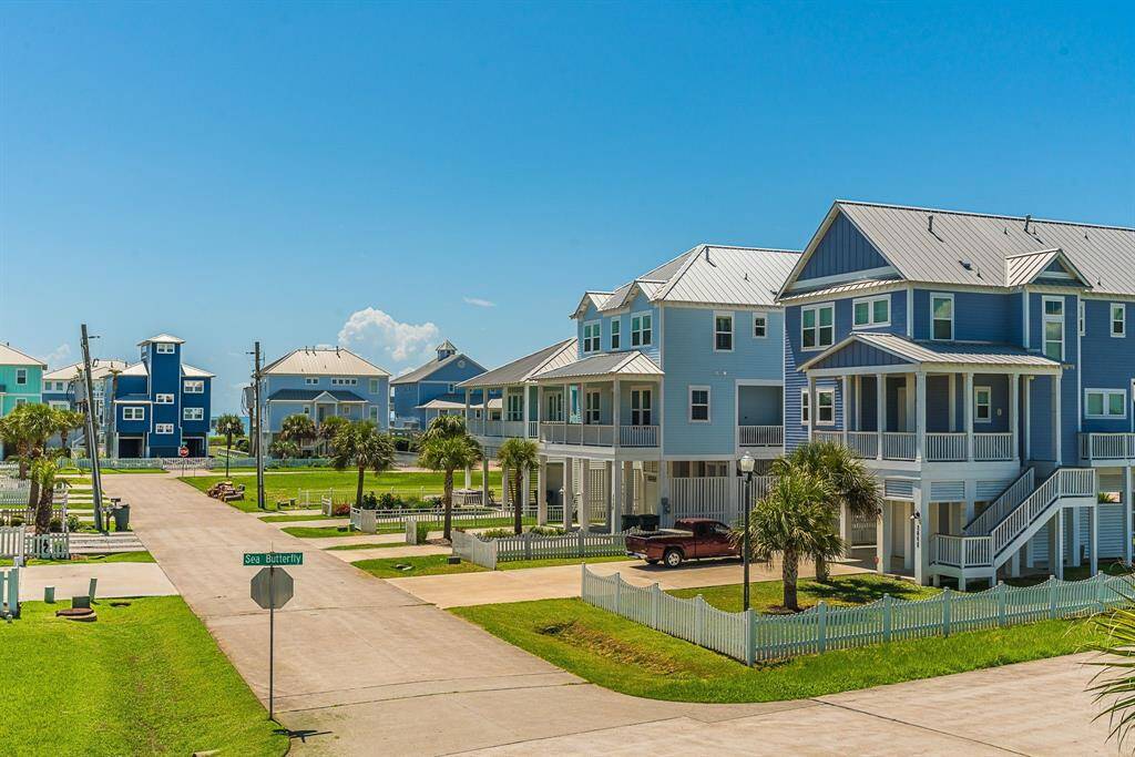 Beachside Village, a charming and highly sought after community, on the west end of Galveston