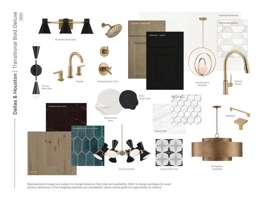 Current design scheme selections for this home. Personalization options are available!