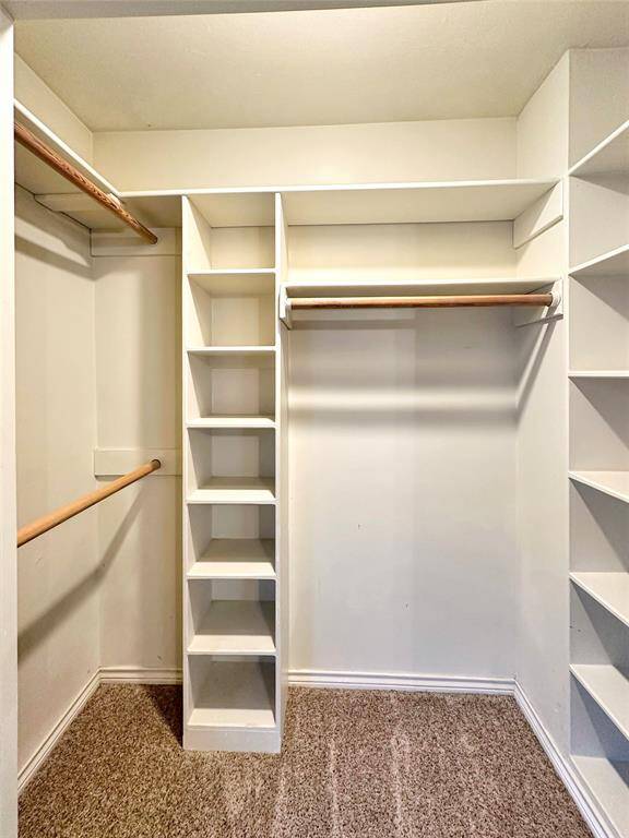 Closets have more storage!