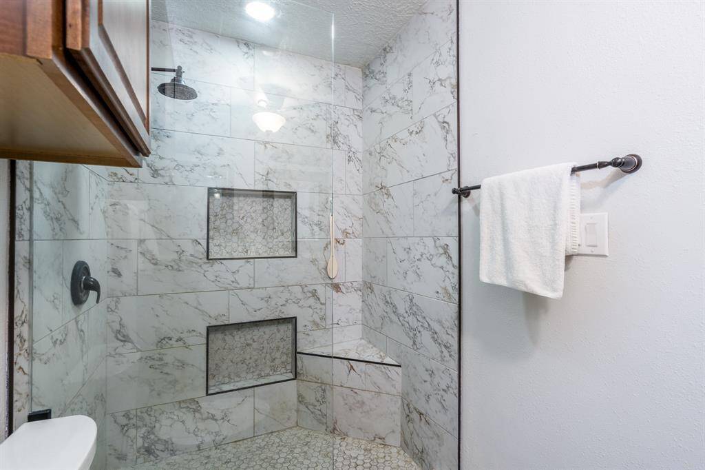 The shower is newly remodeled in 2024 and is so spacious.