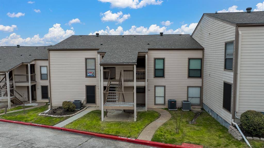 The unit is single level and located on the top left of the building.