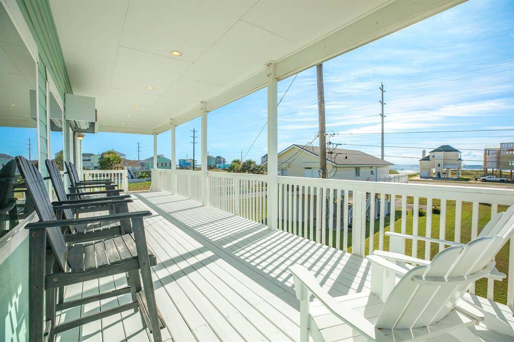 The spacious deck is great for entertaining and taking in the views.