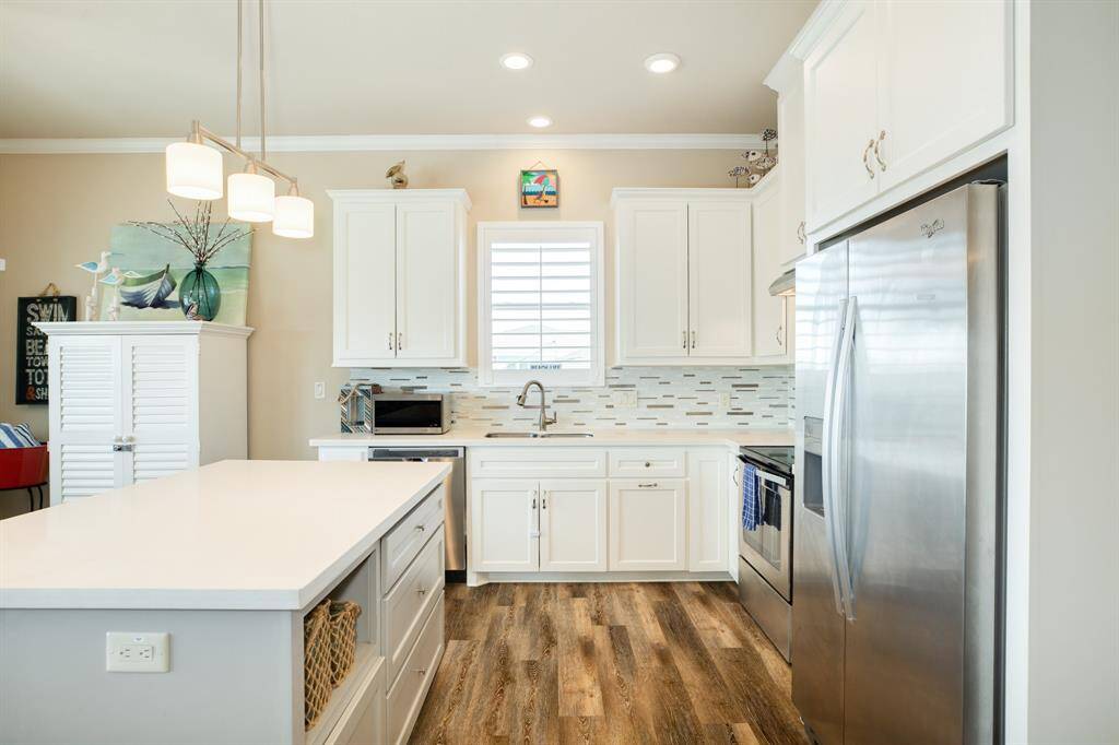 View of kitchen.