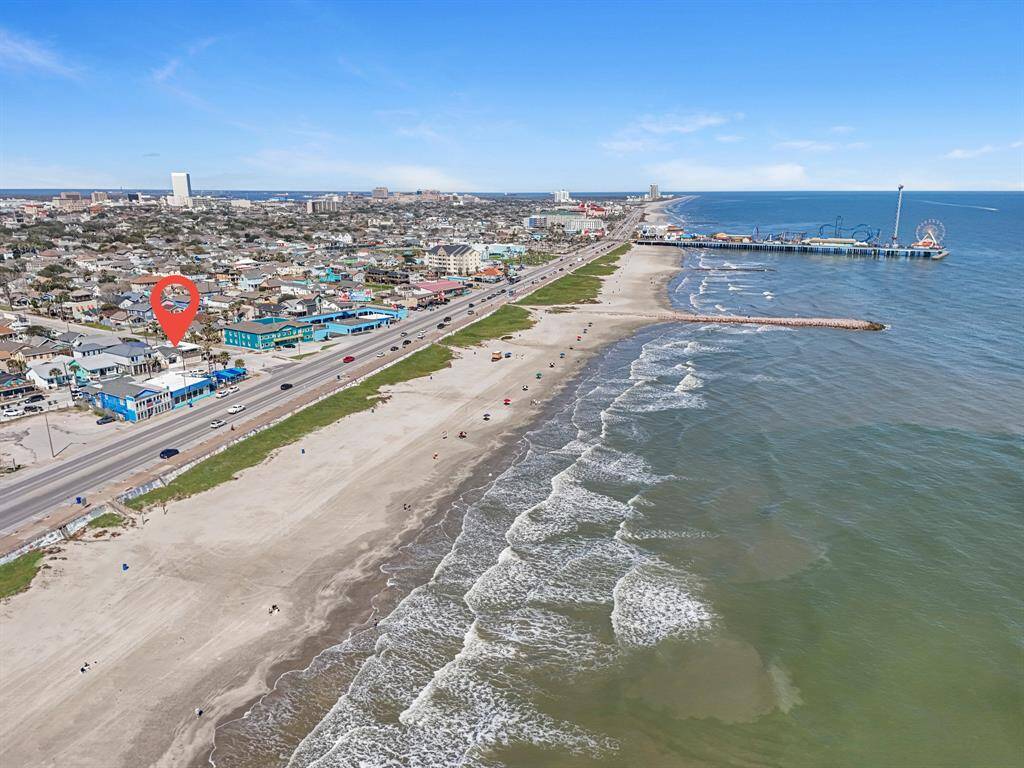 Drone shot of property