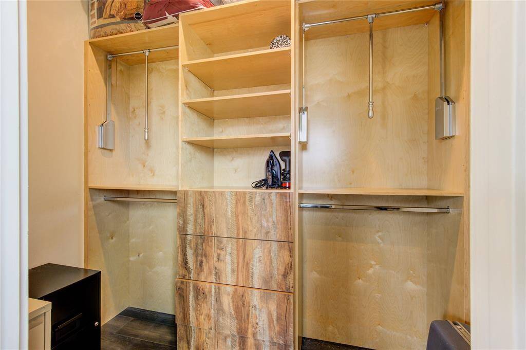UPGARDED CLOSET WITH CUSTOM BUILT-INS