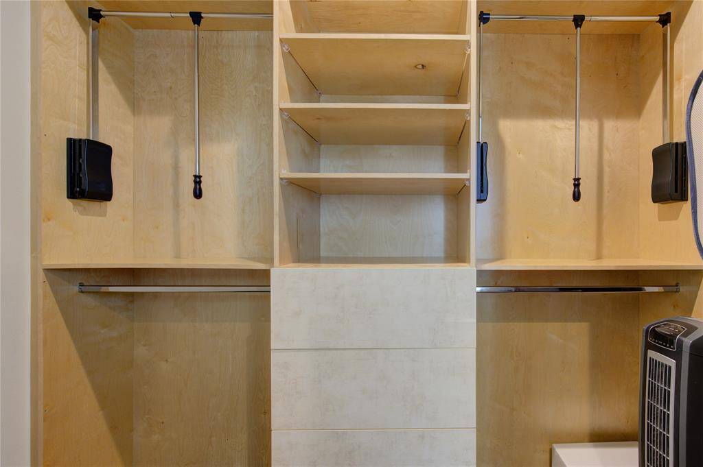 UPGARDED CLOSET WITH CUSTOM BUILT-INS