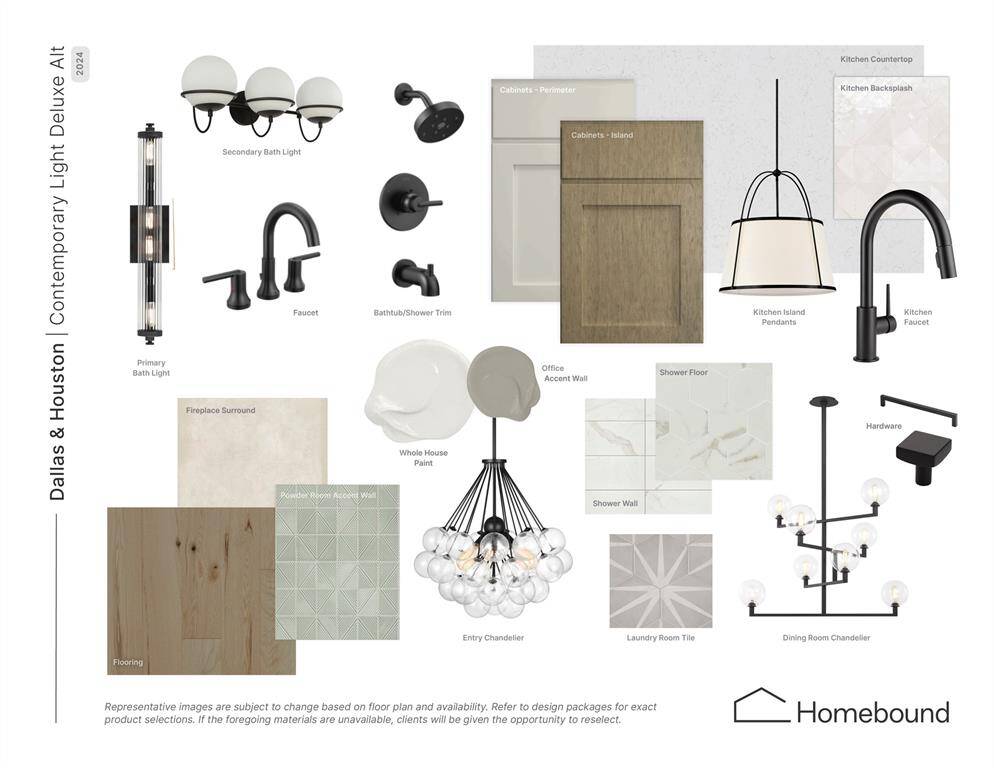 Available personalization options for this home - "Contemporary Light Alt" scheme