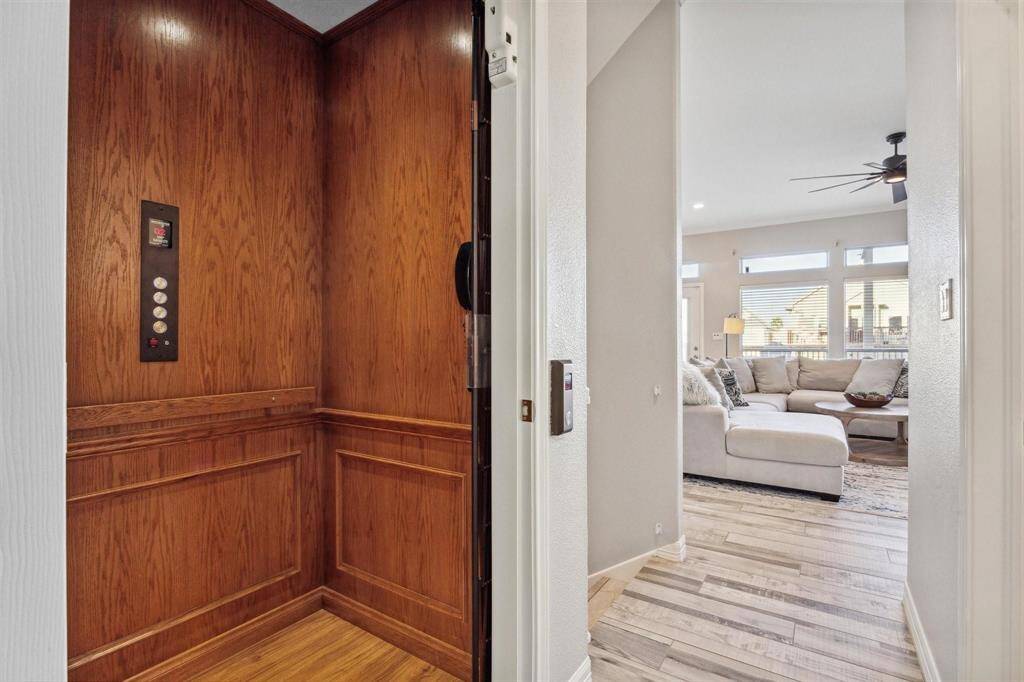 Private elevator with access to all floors for seamless movement throughout your home.