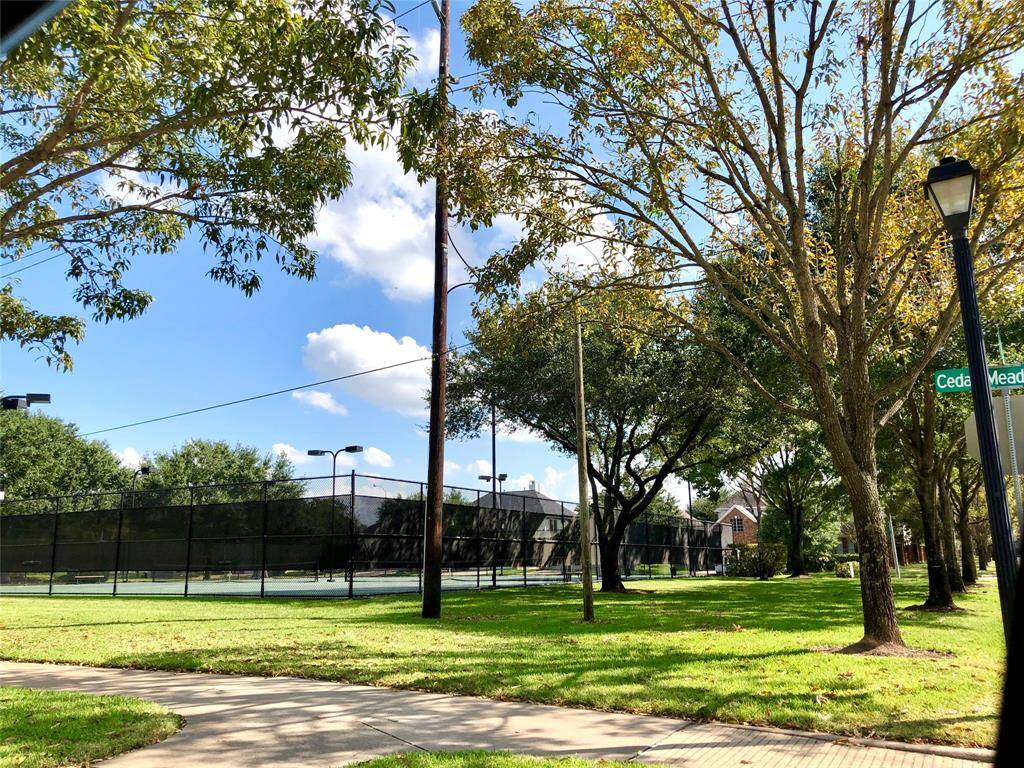 You will have access to the tennis courts very close to home.