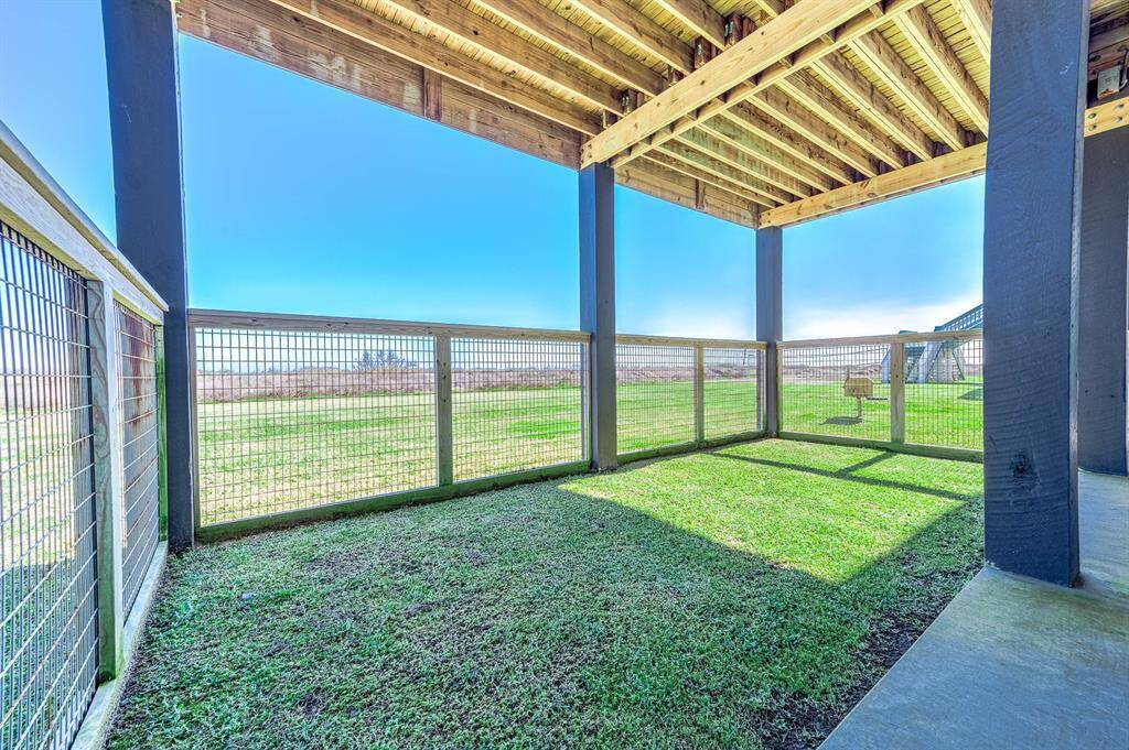 Fenced in green space for the fur babies.