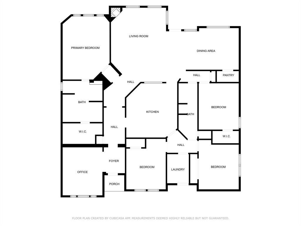 Floor plan of the home.