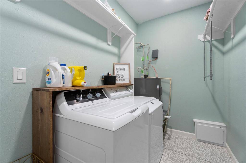 Utility room is 6x9