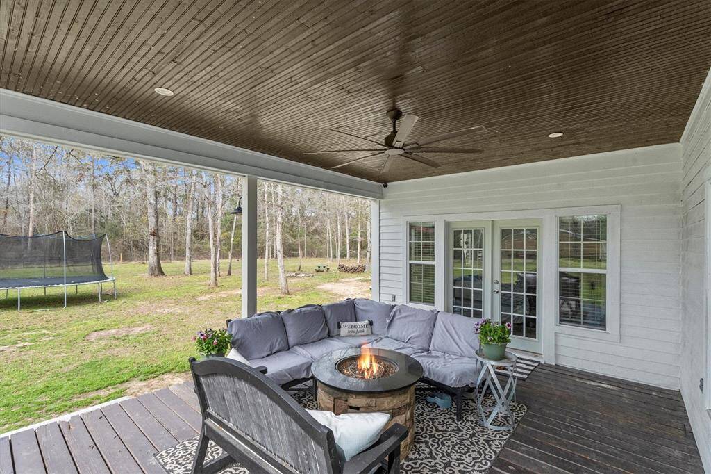 Back porch is 14x18