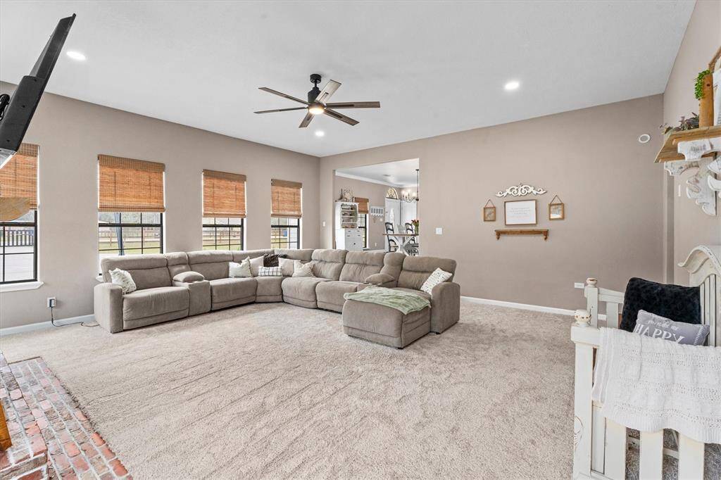 Lots of natural light in the living room