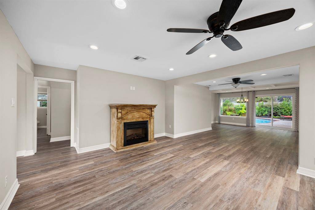 Fireplace can be moved.