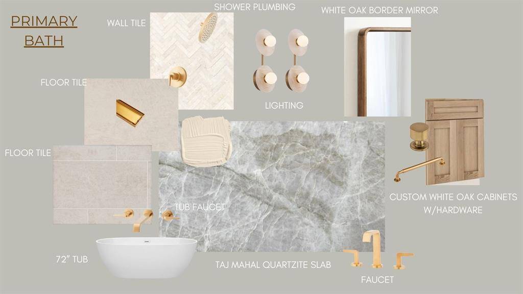 Primary bathroom *Finishes are subject to change*
