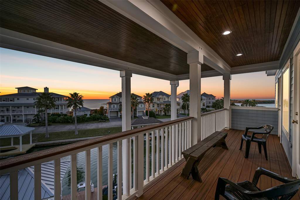 Amazing sunsets can be seen from the second level deck