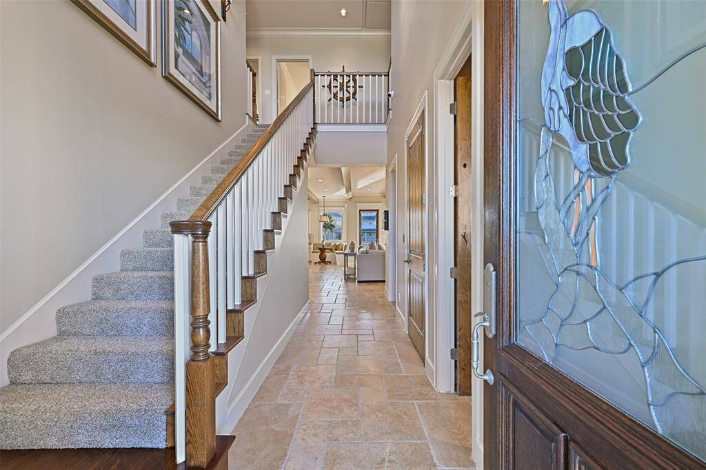 Formal entryway leading to main level living area