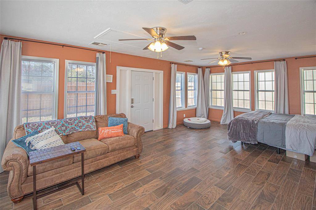 Spacious Primary Suite features its own private outdoor area and beautiful on-suite bath