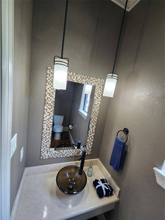 Half bath on second floor