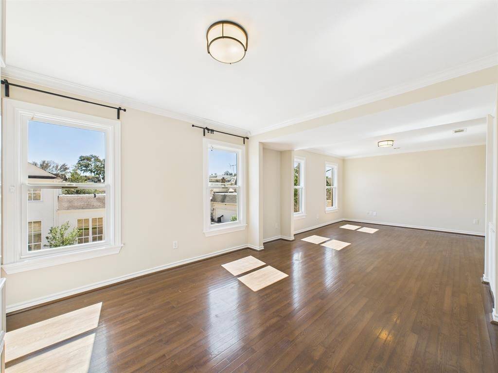 Huge room with lots of natural light
