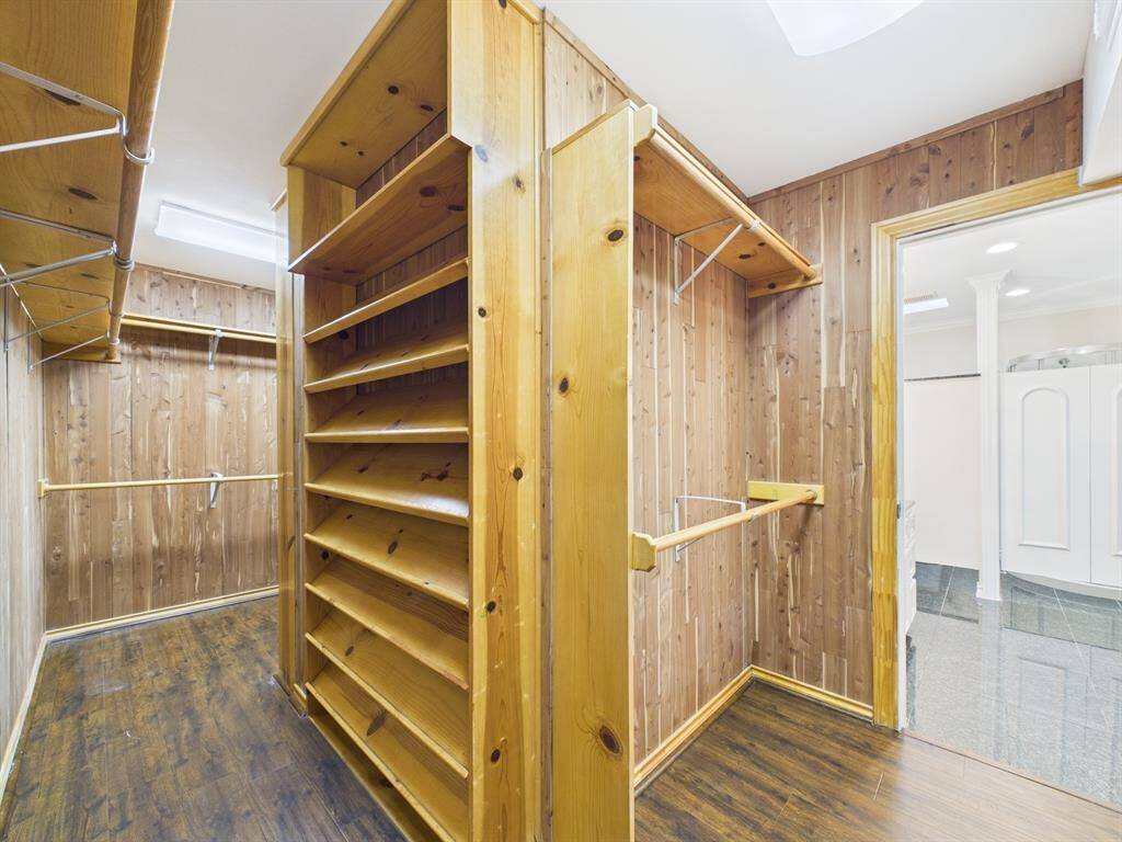 Closet passes through to secondary bedroom/bath