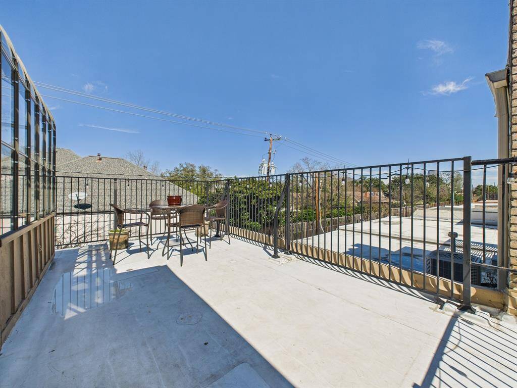 Just beyond the Media/Game Room is the outdoor patio