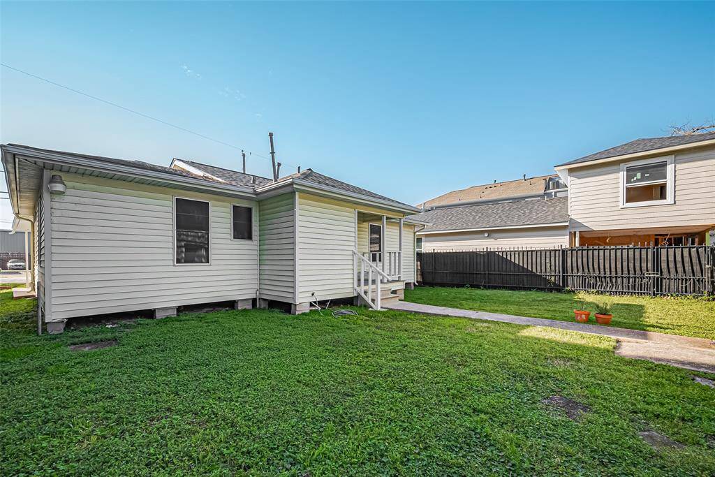 Adjacent view of backyard area.