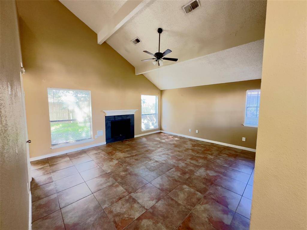 Grand Living Room with Fireplace