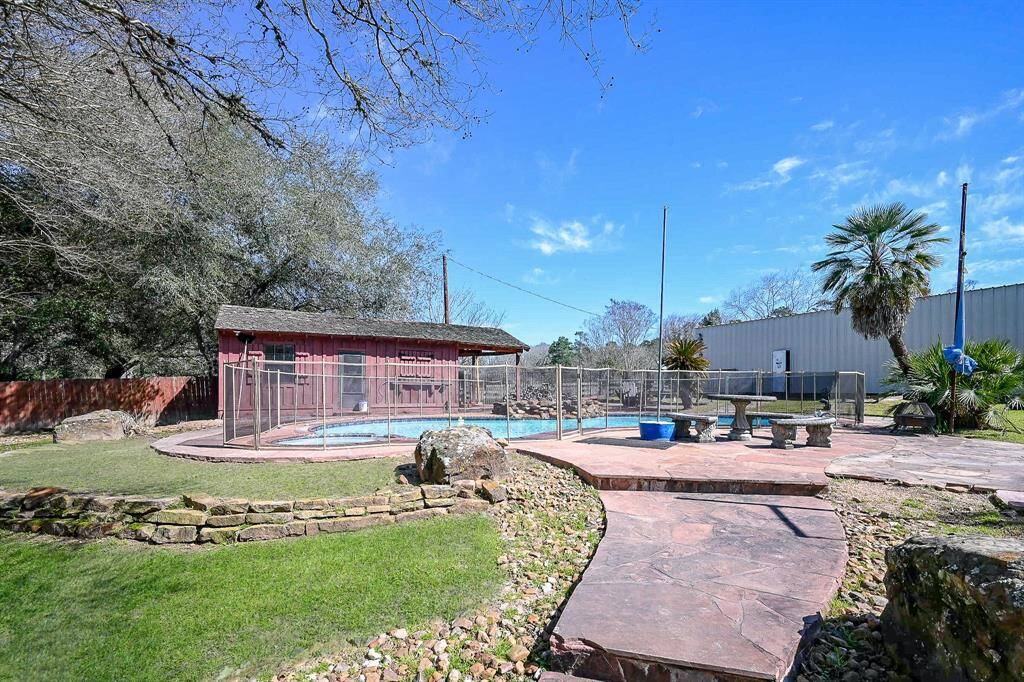 Private backyard