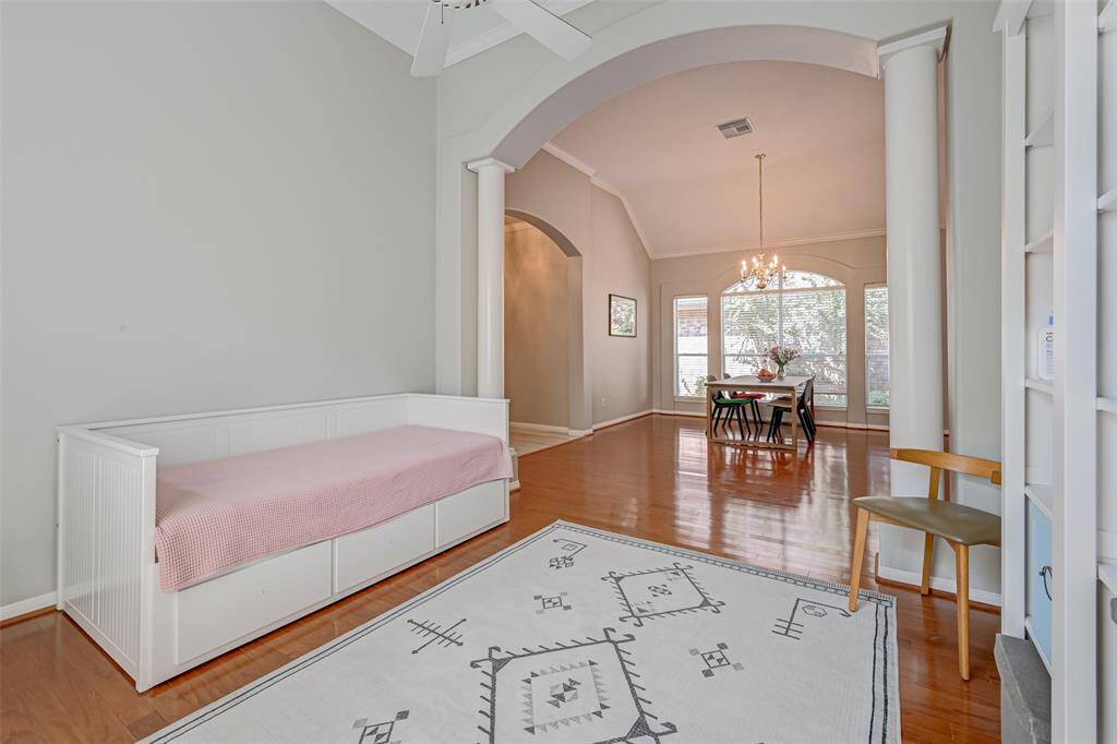 Formal Living Room has Beautiful Wood Floors.
