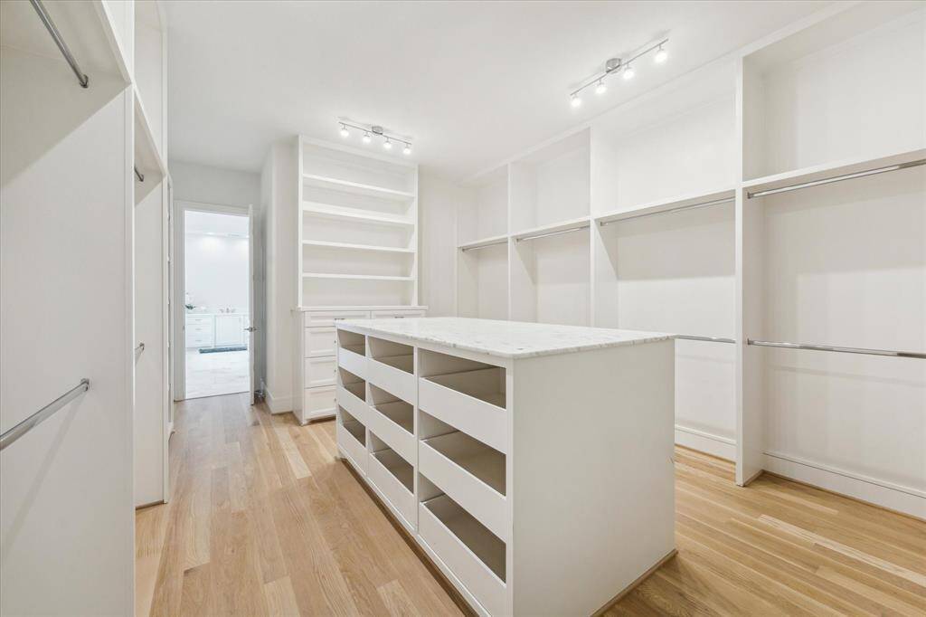 The Closet also features a double Dresser and abundant shelves.