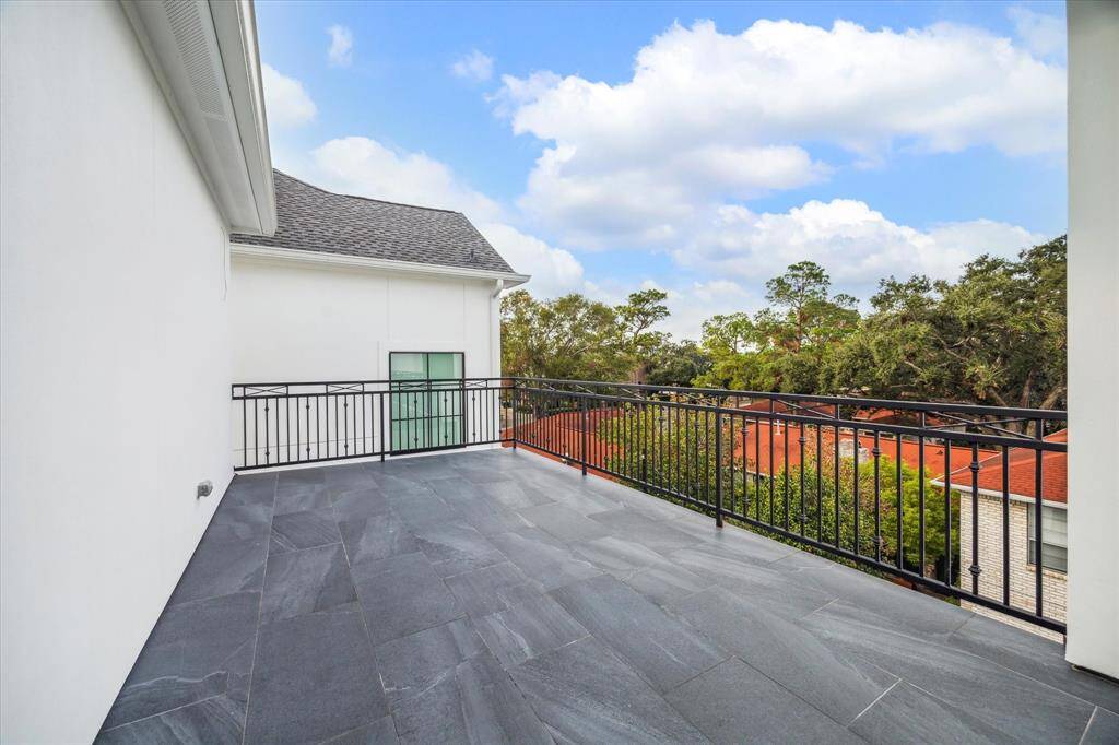 On a beautiful afternoon or evening, come enjoy this Terrace with skyline views.  On July 4th and New Years Eve sit here and watch the fireworks from Houston Country Club light the skies just over the treeline.