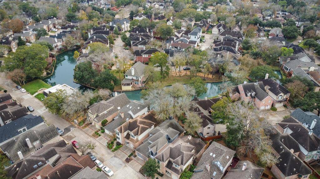An aerial view of the gated community of Lake at Stonehenge.