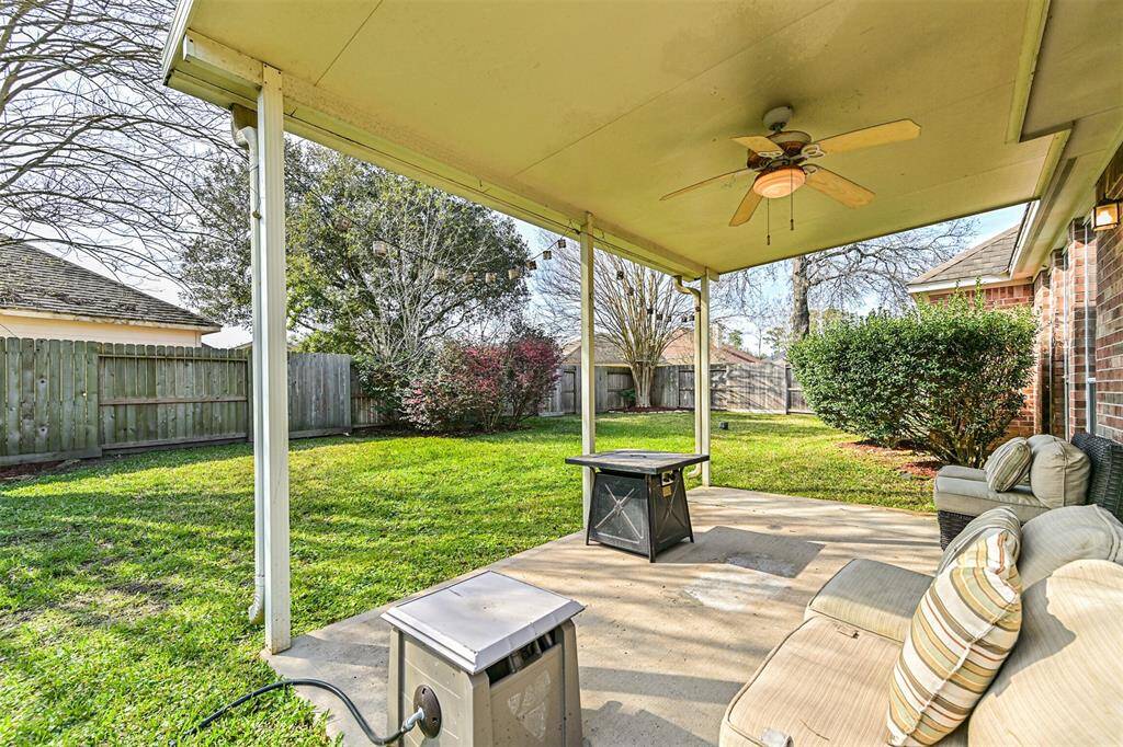 Large backyard space with oversized covered porch.