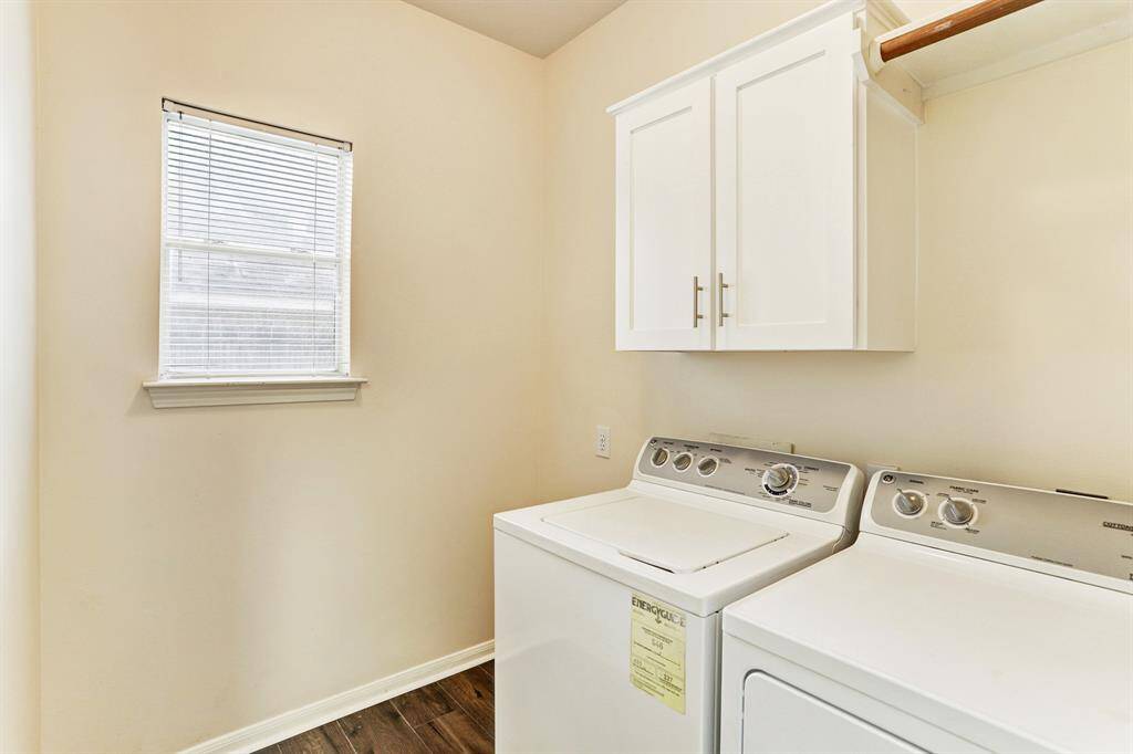 Utility room with washer and dryer included!