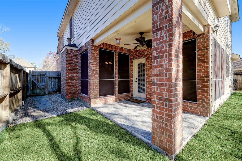 Covered back patio