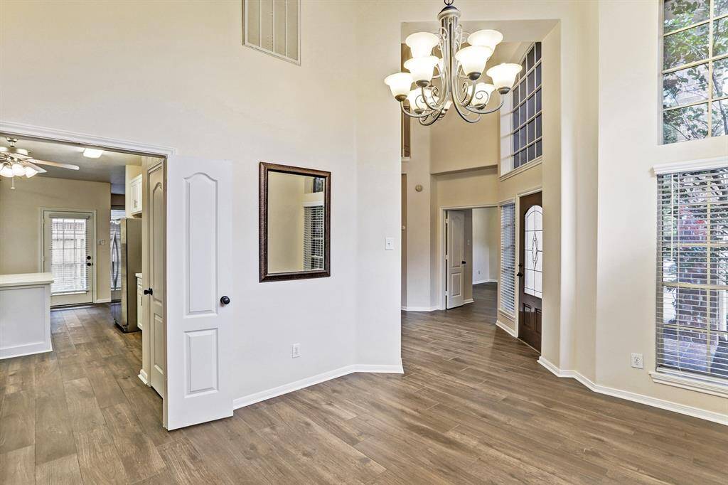 Dining room open to the kitchen and entryway