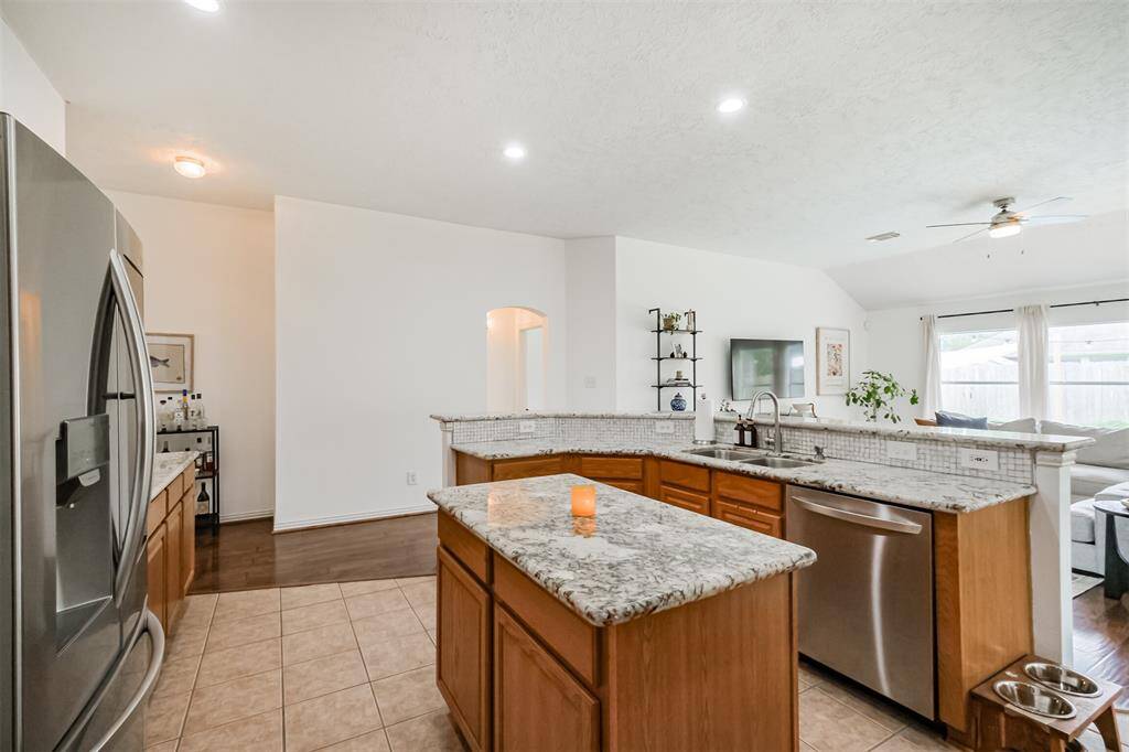 Stunning countertops throughout kitchen