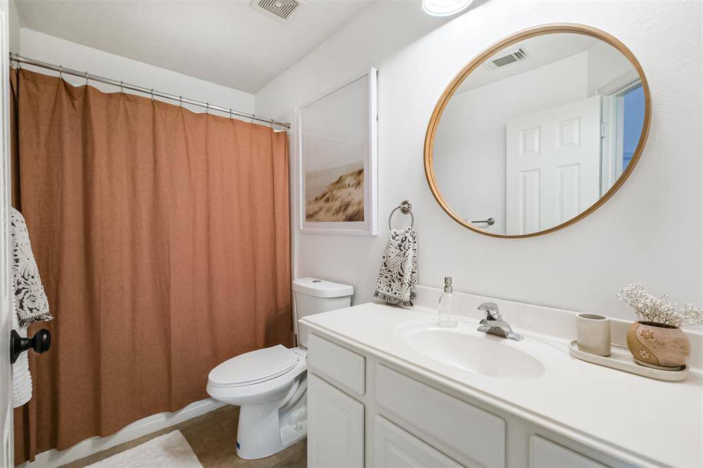 Hall bath also had a little bit of a facelift.