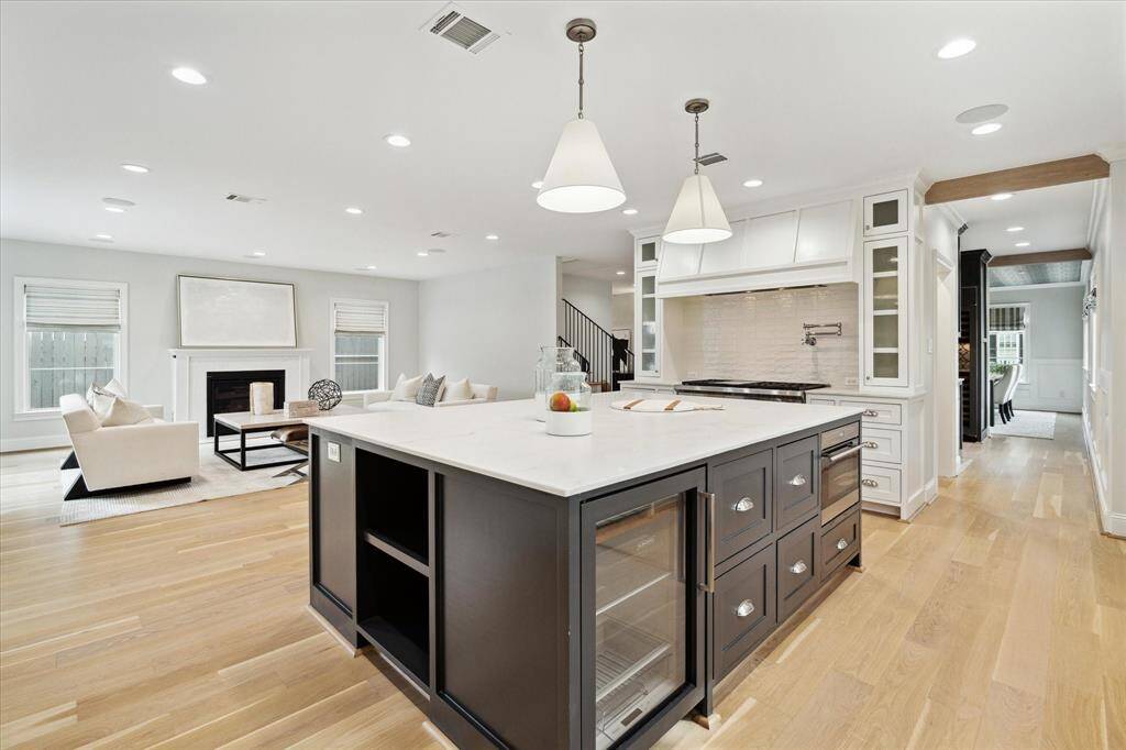 View from kitchen toward Family Room.