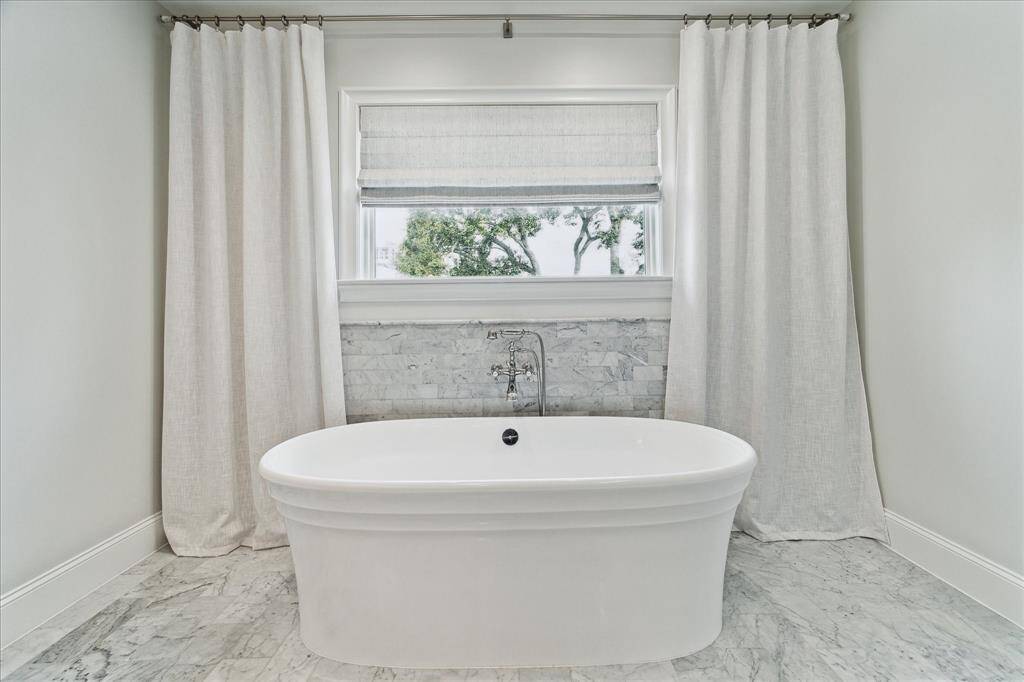 Primary Bathroom. Albert & Victoria spa tub.