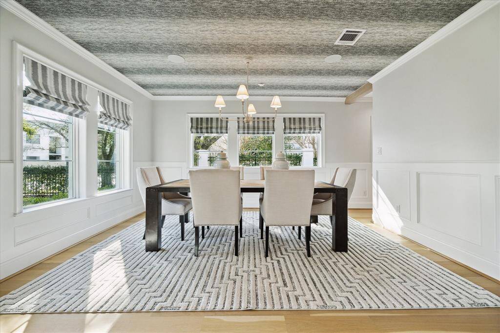 Formal Dining room with wonderful natural light.