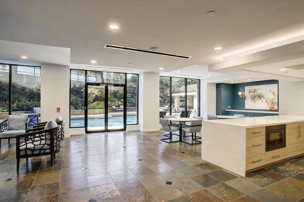 Relax in the Terrace Room overlooking the climate controlled pool.