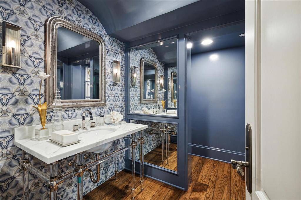Some more special features of Farnham Park’s downstairs! Pretty guest powder bath conveniently located close to formals.